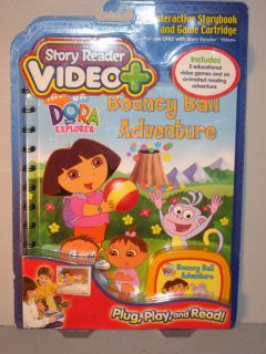 Story Reader Video + Plus Dora The Explorer Book   NEW Bouncy Ball