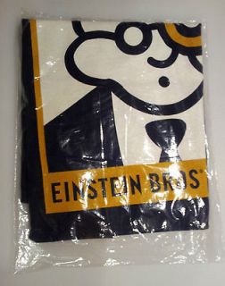 NWT Vintage Einstein Bros Bagels T Shirt (c 1995), Black w/Logo, Mens