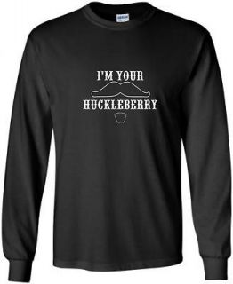 Sleeve Im your Huckleberry Shirt Brand New Doc Holiday Tombstone Earp