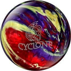 Ebonite Cyclone Red Purple Yellow Bowling Ball NIB 1st Quality 10 LB