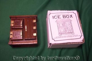 Dollhouse Miniature Wooden Ice Box