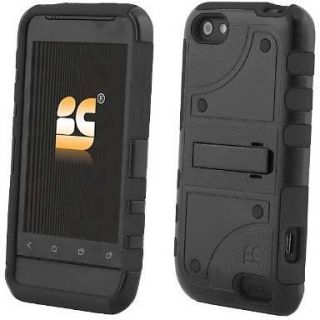 BLACK DUO SHIELD SOFT RUBBER SKIN + HARD CASE COVER + SCREEN SAVER FOR