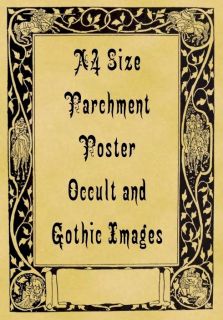 A4 Parchment Poster Occult Gothic Wicca Witchcraft