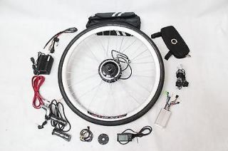 48V 350W Front Wheel Electric Bicycle Conversion Kits with LCD Display