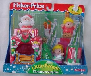 Fisher Price Little People Christmas Surprise 1998 New hard find Santa