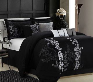 Beautiful Arabesque Design 8 Piece Comforter Set (Comes in 4 Colors)