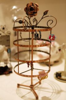 EARRING JEWELRY DISPLAY ROTATING HOLDER STAND RACK