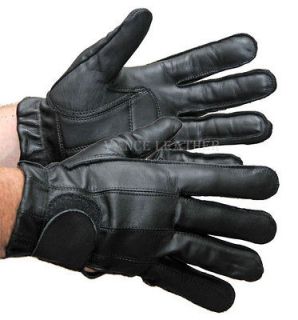 GENUINE LEATHER   PADDED GEL PALM RIDING GLOVES    
