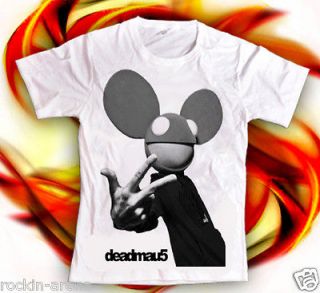 DJ Deadmuau5 Electronic hip hop Daft Punk band Lil Wayne T Shirt Sz