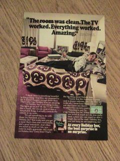 1976 advertisement HOLIDAY INN VINTAGE AD hotel room clean AMERICAN
