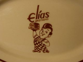 Vintage Sterling Elias Brothers Big Boy Restaurant Platter