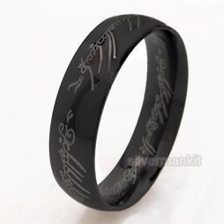 One Ring to Rule Them All Dark Lord of The Ring Stainless Steel Ring