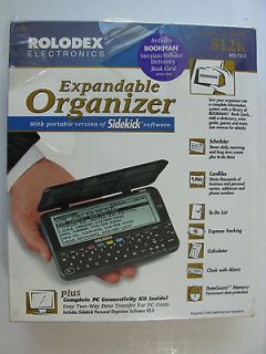 NEW IN BOX Rolodex Expandable Organizer w/Sidekick Software RFS 7512