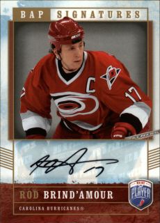 2006 07 BE A PLAYER   ROD BRINDAMOUR SIGNATURES #RB CC