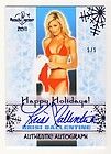 Shay Lyn Veasy 2011 Benchwarmer Happy Holidays Autographed Auto Blue