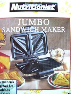 Nutritionalist Jumbo Sandwich Maker Non Stic k Contact Grill SA15