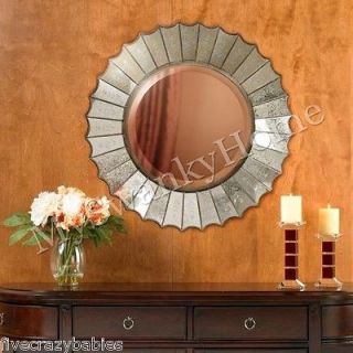 Large 32 VENETIAN SUNBURST Wall Vanity Mirror Round 