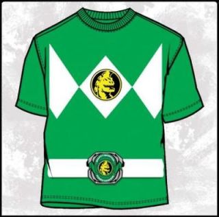 Mighty Morphin Power Rangers Green Costume T Shirt