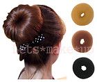 *3size Hair donut bun buns ringe black brown Gold lovely girl gift