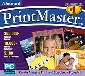 PRINTMASTER 18 GOLD Print Master Desktop Publishing Software   BRAND