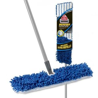 Dual Action Dry & Wet Floor Cleaning Flip Mop w Extra Refill Head