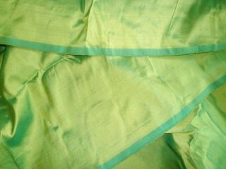 TEAL GOLD SHOT~100% PURE DUPION RAW SILK FABRIC MATERIAL CLOTH~FAT