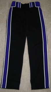 New Boombah D Series Maxed Black Purple & White Softball Pants