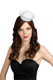 Fancy Dress Costume Mini Sailor Captain Fascinator Hat on Headband
