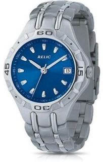 Newly listed Relic By Fossil Blue Dial Stainless Steel Mens Watch