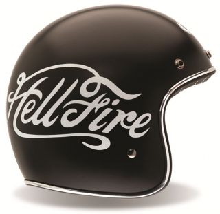 Bell Custom 500 Vintage Motorcycle Helmet Hellfire Large