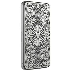 Skinit Black Millipede Etched Metal Backplate for Apple iPhone 4 4S