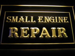 Small Engine Repair Beer Bar Pub Light Sign Neon B093