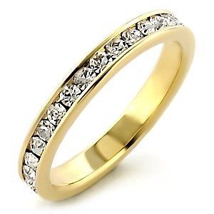 14k Gold Filled Wedding Engagement Ring 3.5 (ct) Channel Setting Size