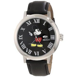 INGERSOLL IND26097 DISNEY CLASSIC MICKEY MOUSE GRAPHIC BLACK LEATHER