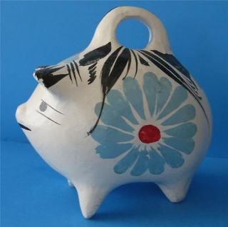 Newly listed VINTAGE MEXICAN HAND PAINTED CHALKWARE PIG PIGGY BANK