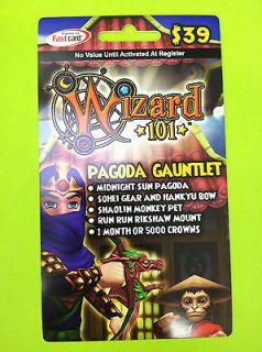 Wizard101 Pagoda Gauntlet Bundle Prepaid Online Game Card 1 Month NEW