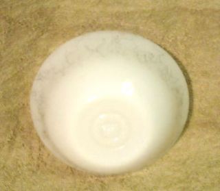 Federal Gray Iridescent Abstract Rim Dessert Bowl (s)