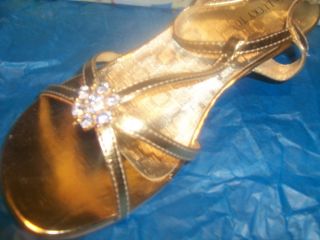 Gold Pageant Lucky Top #61 Dress Shoes sz 9 4