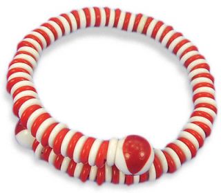 Vintage Red White 60s Upper Arm Bracelet Armlet