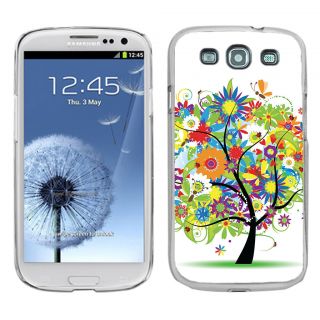 Slim Profile Hard Cover Case for Samsung Galaxy S3 S III Colorful Tree