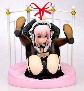 Gift Super Sonico Gothic Maid Ver Bed Base Set Figure JAPAN New In