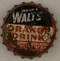 1950s Sun Drop Sparta WI Walts Orange Drink Cork Soda Crown Tavern