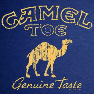 CAMEL TOE funny dirty punk towing T Shirt vintage NAVY