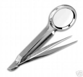 Magnifying Tweezers forceps W/MAGNIFYING GLASS 3.50 EMS Surgical