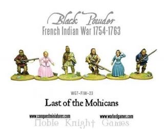 Warlord Black Powder French Indian War 28mm Last of the Mohicans Pack