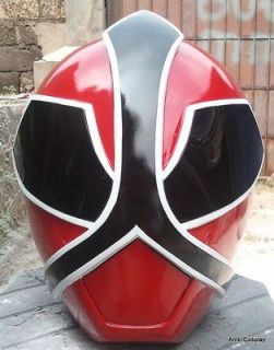 Cosplay Morphin Power Rangers RED SAMURAI Ranger 1/1 Scale Helmet