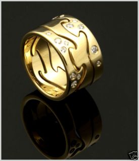Georg Jensen FUSION Ring   NEW / Sizes 59 66 Diamonds