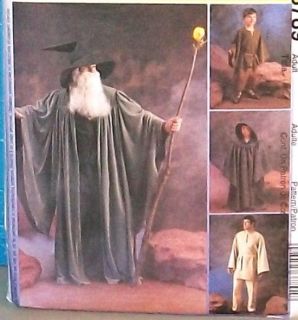 MCCALLS Costume Pattern #3789 Size S XL MENS *WITCHES & WIZARDS* LOTR