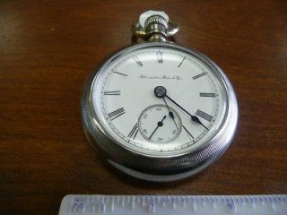 Hampden Watch Co Silverine Dueber Vintage Pocket Watch   Working part