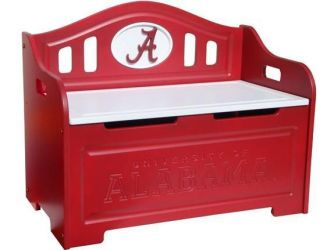 NCAA Painted Storage Bench Toy Box / Toy Chest NEW